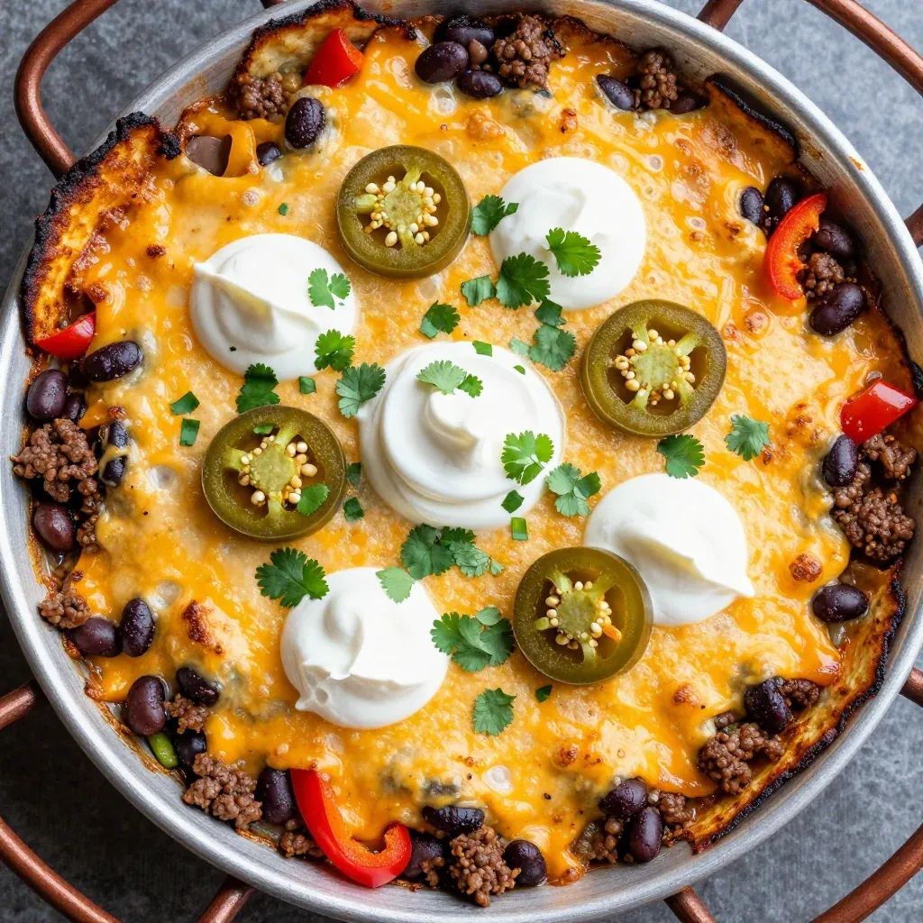 Cheesy Taco Casserole for Game Day Crowd Pleaser