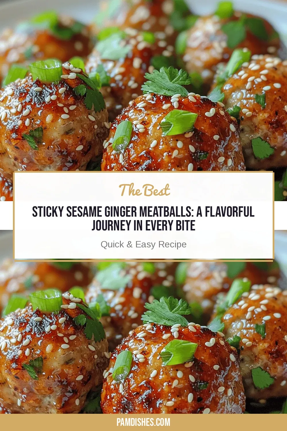 Sticky Sesame Ginger Meatballs: A Flavorful Journey in Every Bite