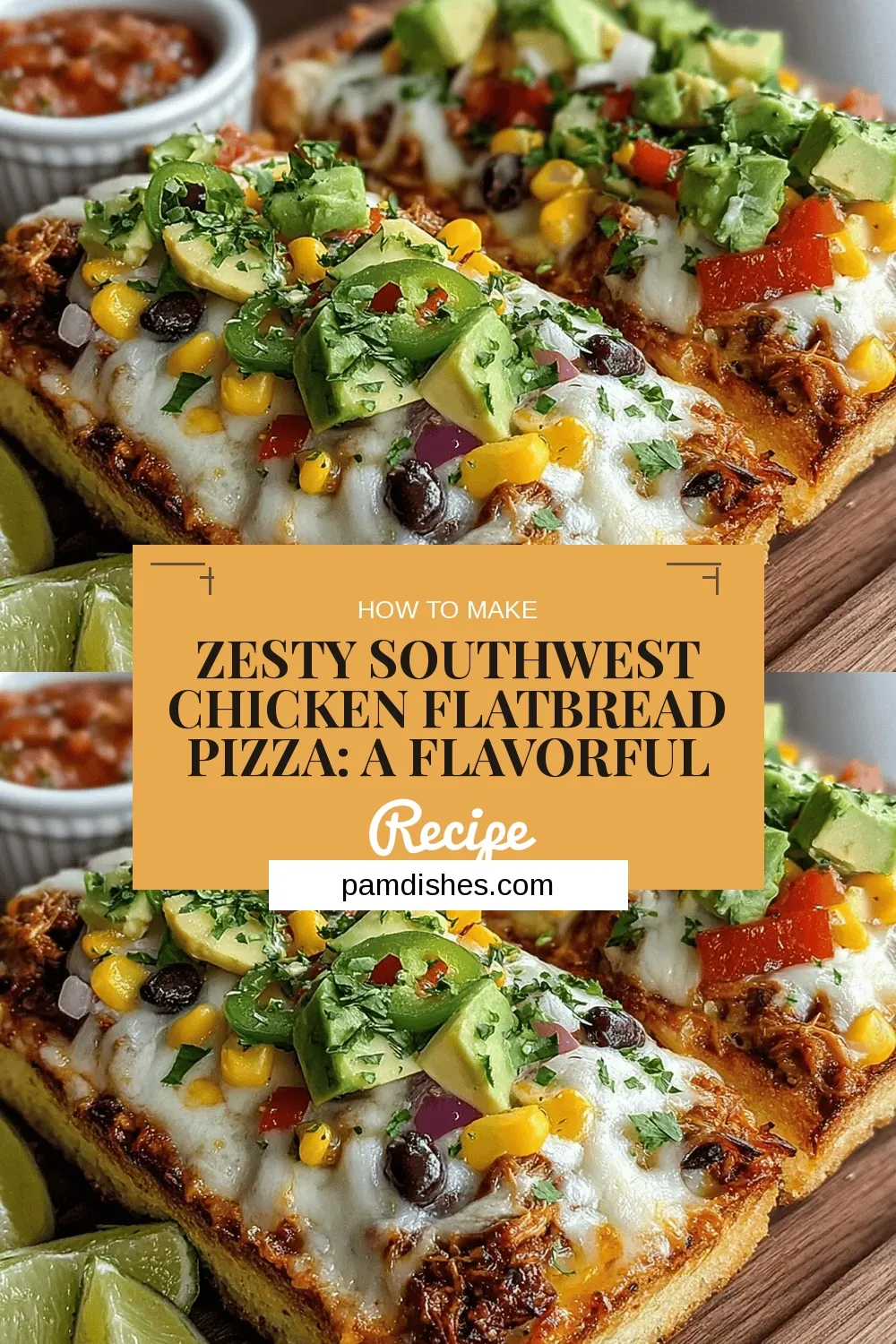 Zesty Southwest Chicken Flatbread Pizza: A Flavorful Culinary Adventure