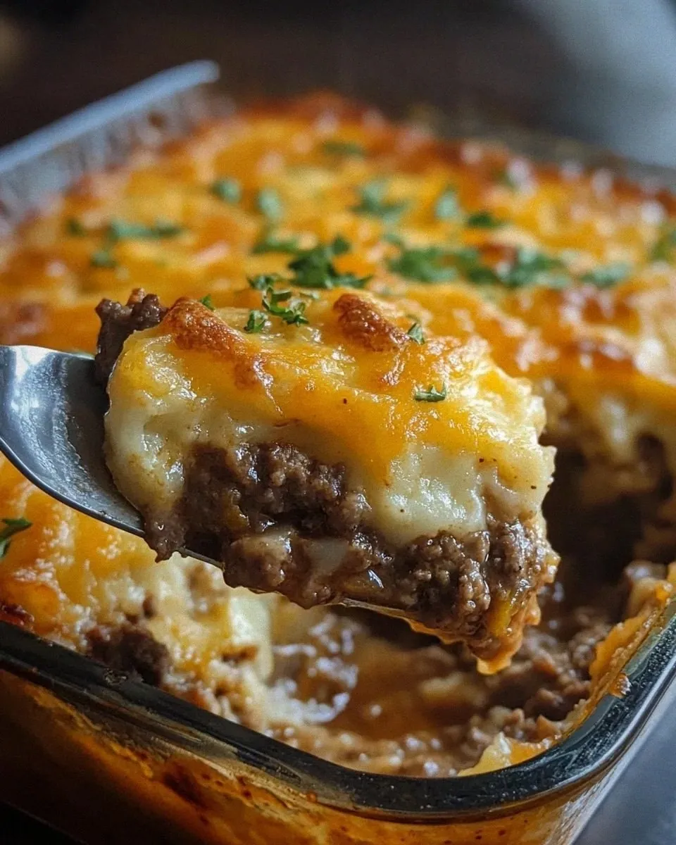 amish hamburger steak bake