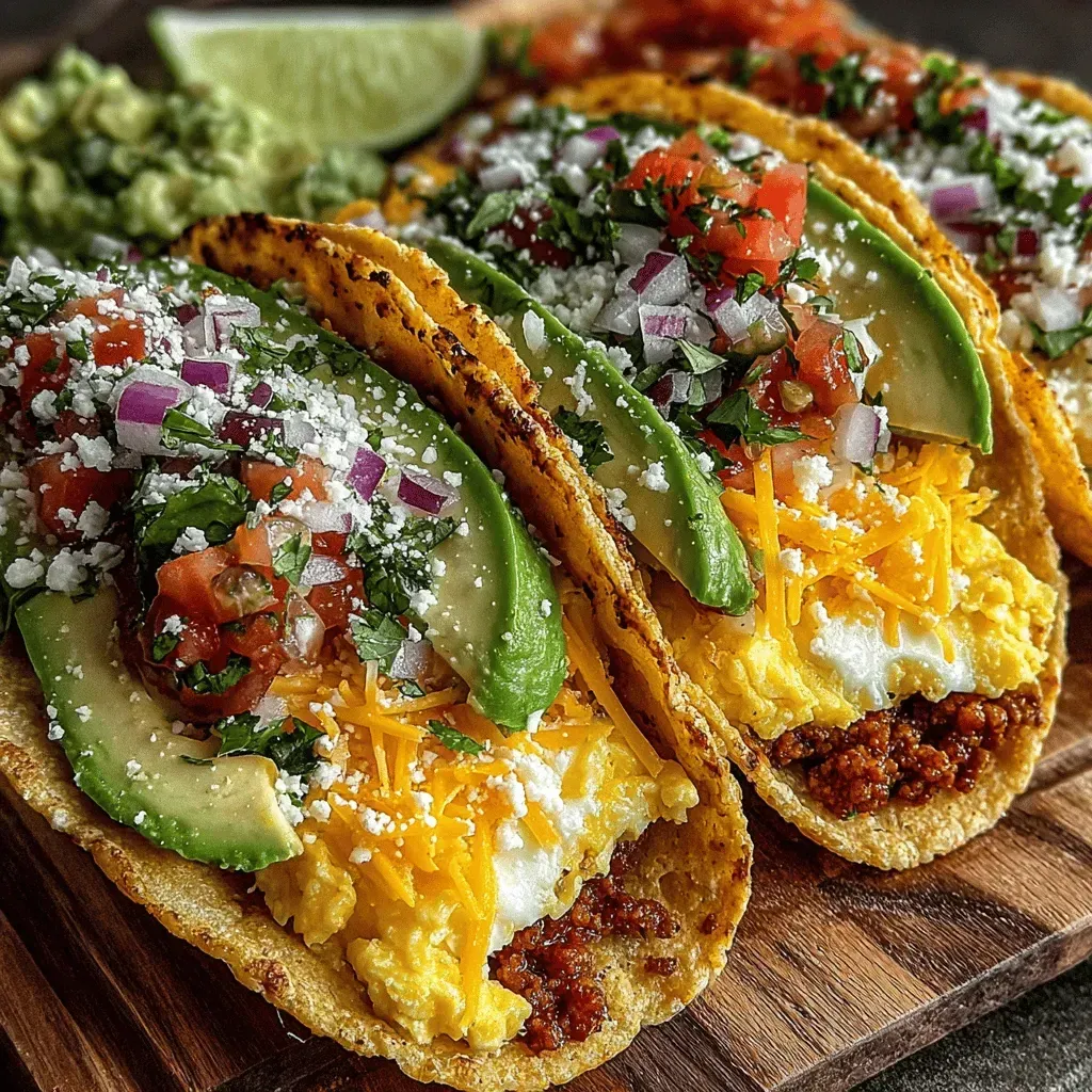 Savory Breakfast Tacos with Chorizo: A Flavorful Morning Delight