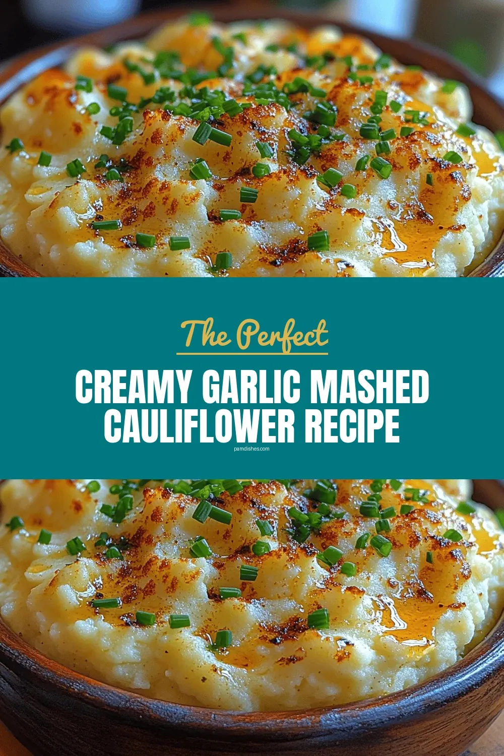 Creamy Garlic Mashed Cauliflower Recipe