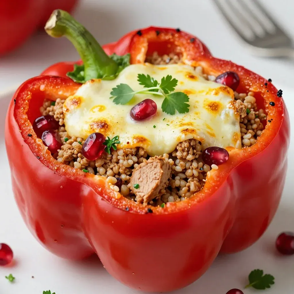 Healthy Stuffed Bell Peppers with Turkey