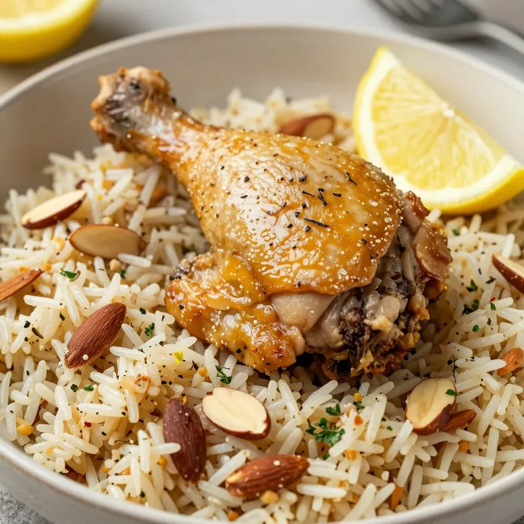 Budget-Friendly Chicken and Rice Pilaf with Toasted Almonds