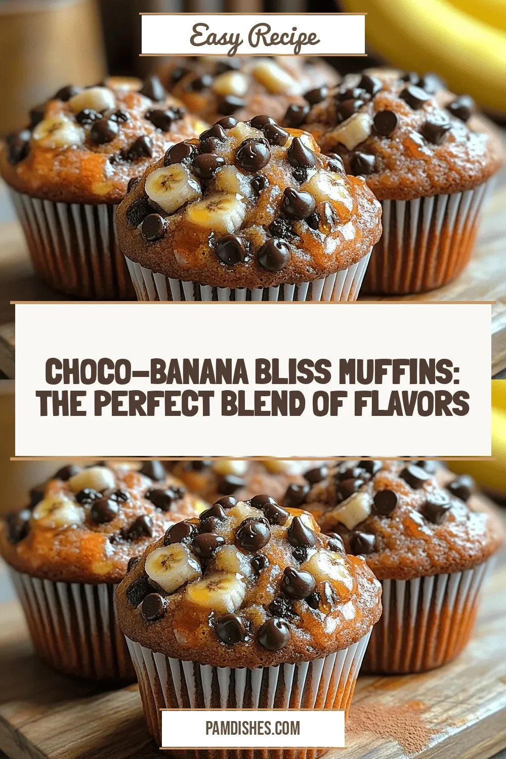 Choco-Banana Bliss Muffins: The Perfect Blend of Flavors