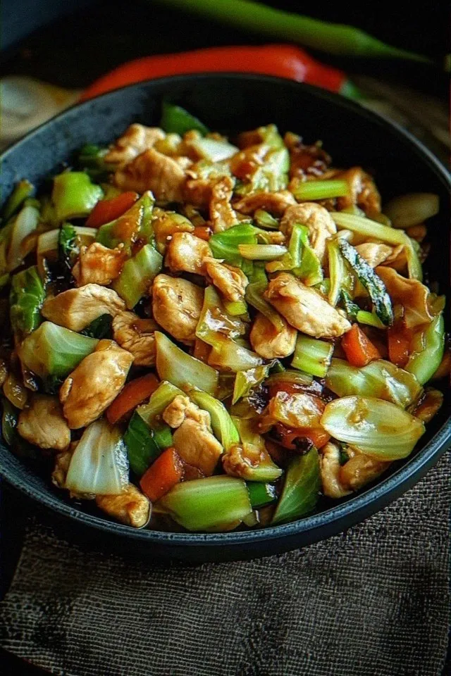 Chinese Chicken Cabbage Stir-Fry: A Flavorful Weeknight Wonder