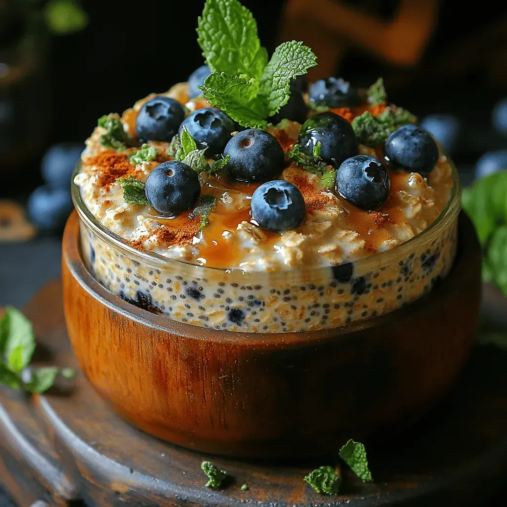 Blueberry Bliss Chia Overnight Oats: A Delightful and Nutritious Breakfast Option