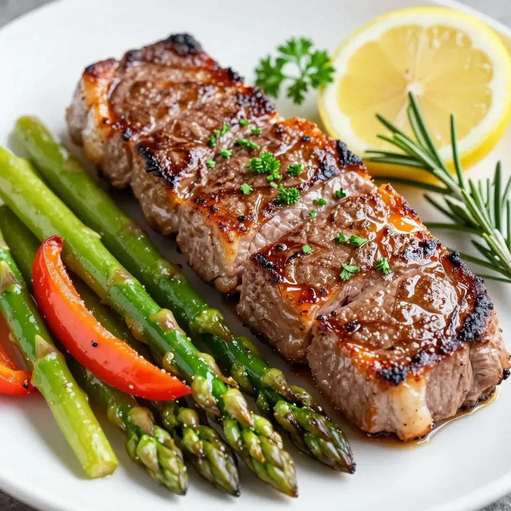 Quick Sheet Pan Lemon Herb Steak And Veggies
