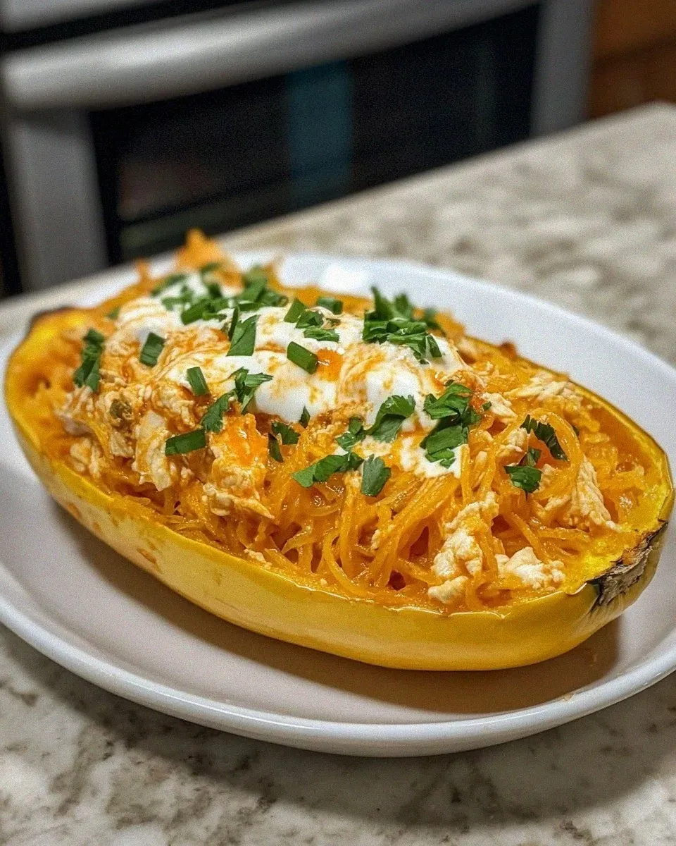 Buffalo Chicken Spaghetti Squash: A Flavorful Twist!