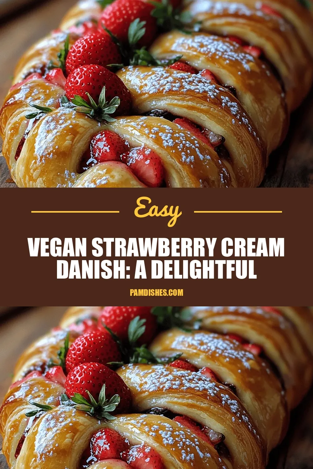 Vegan Strawberry Cream Danish: A Delightful Plant-Based Pastry