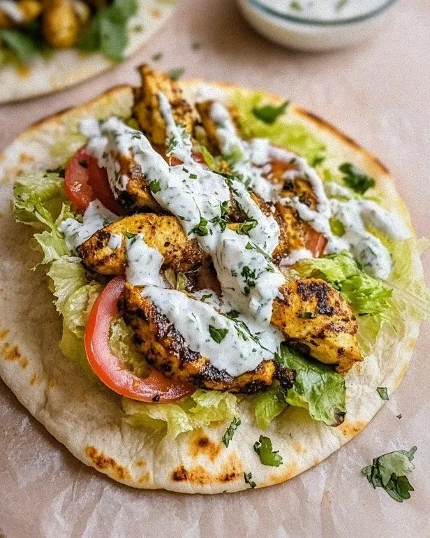 Chicken Gyro with Tzatziki Sauce is a must-try!