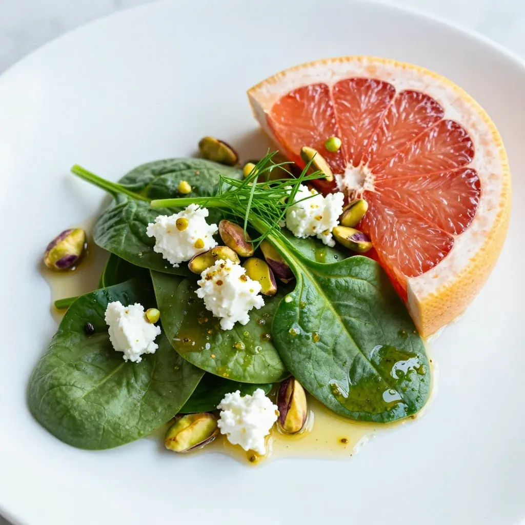 warm spinach and citrus salad with grapefruit for invigorating mornings