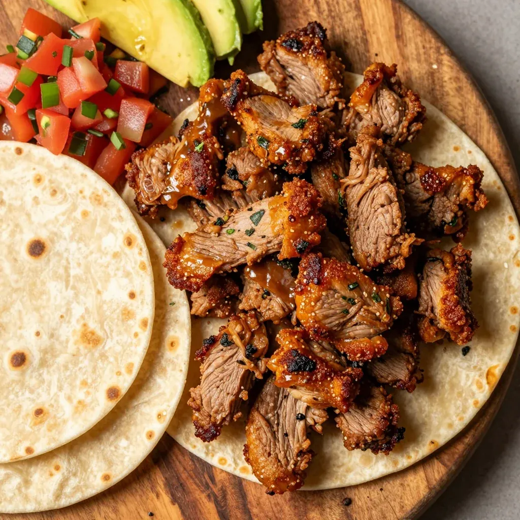 Slow Cooker Pork Carnitas for New Year's Day Burritos