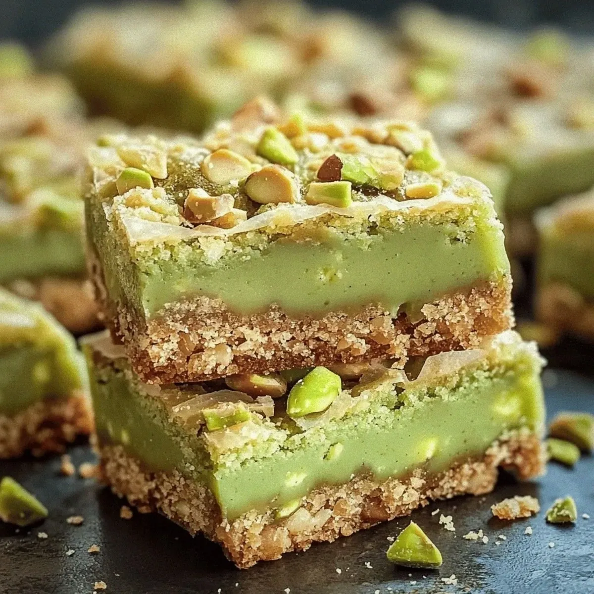 Pistachio Dream Cookie Bars for Chewy Nutty Bliss