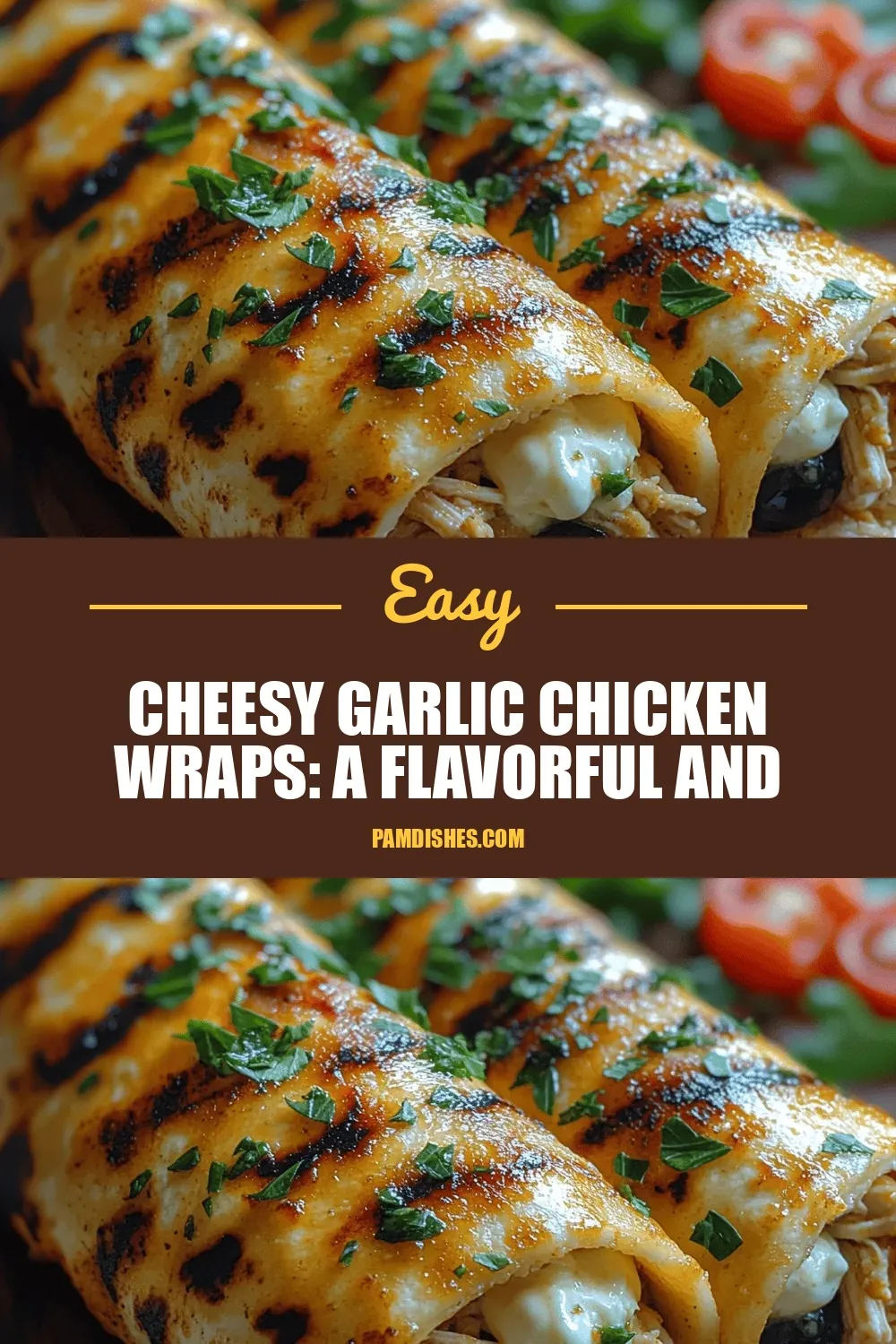 Cheesy Garlic Chicken Wraps: A Flavorful and Convenient Meal
