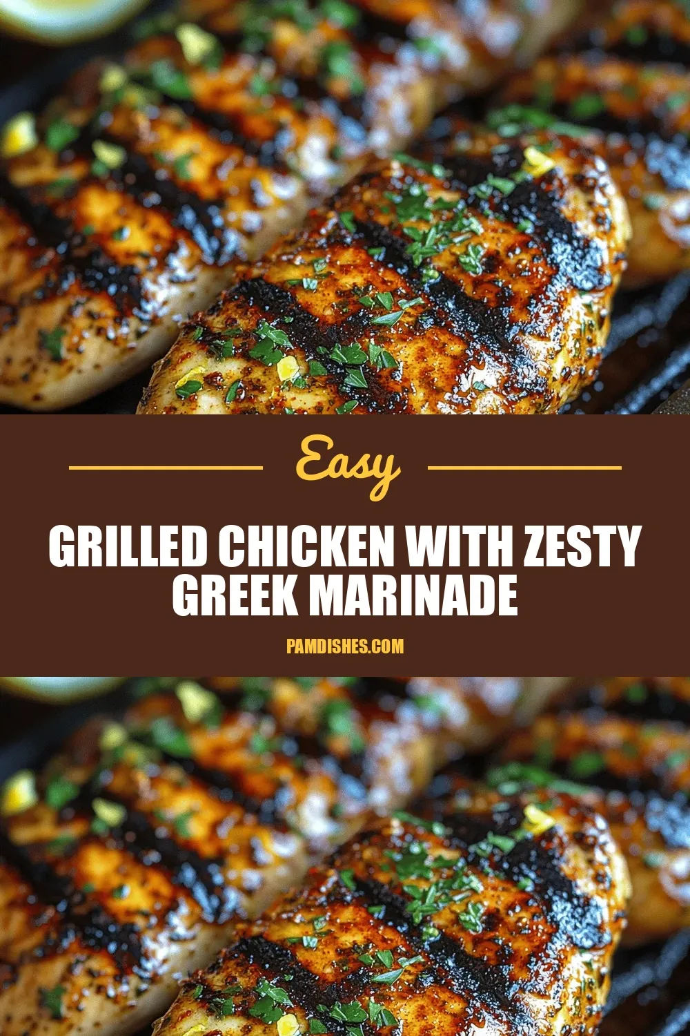 Grilled Chicken with Zesty Greek Marinade