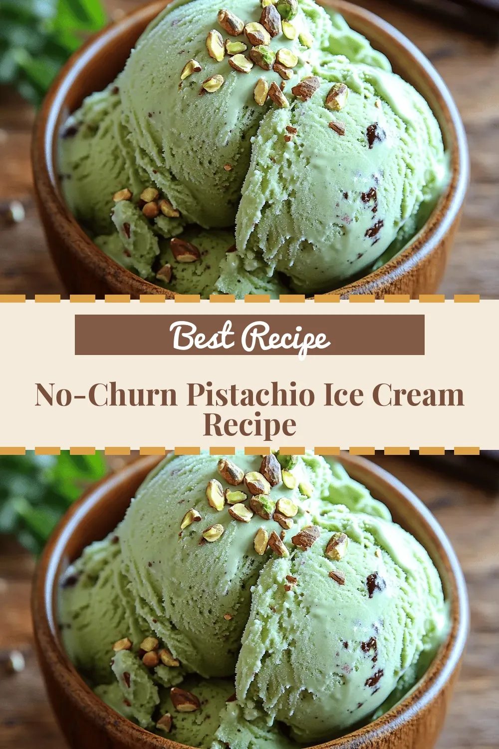 No-Churn Pistachio Ice Cream Recipe