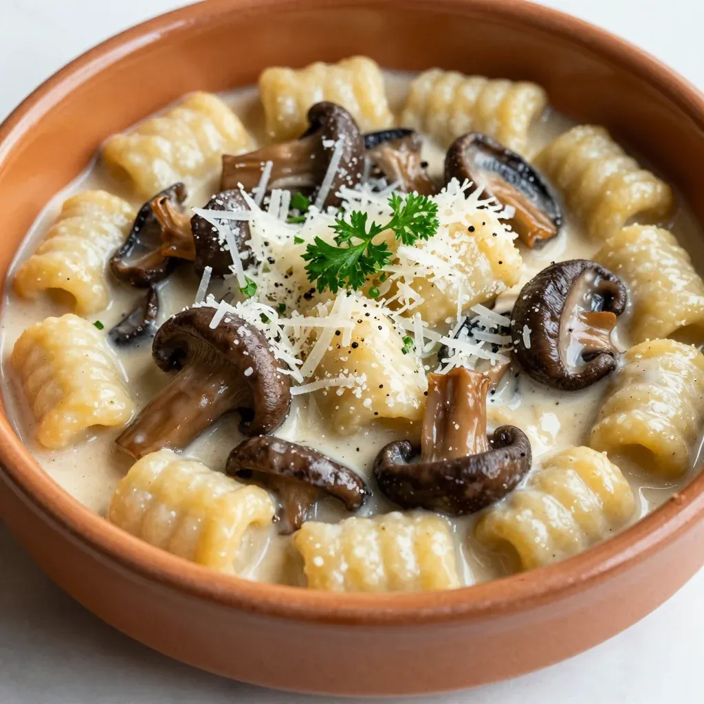 Creamy Mushroom Gnocchi That Melts in Your Mouth