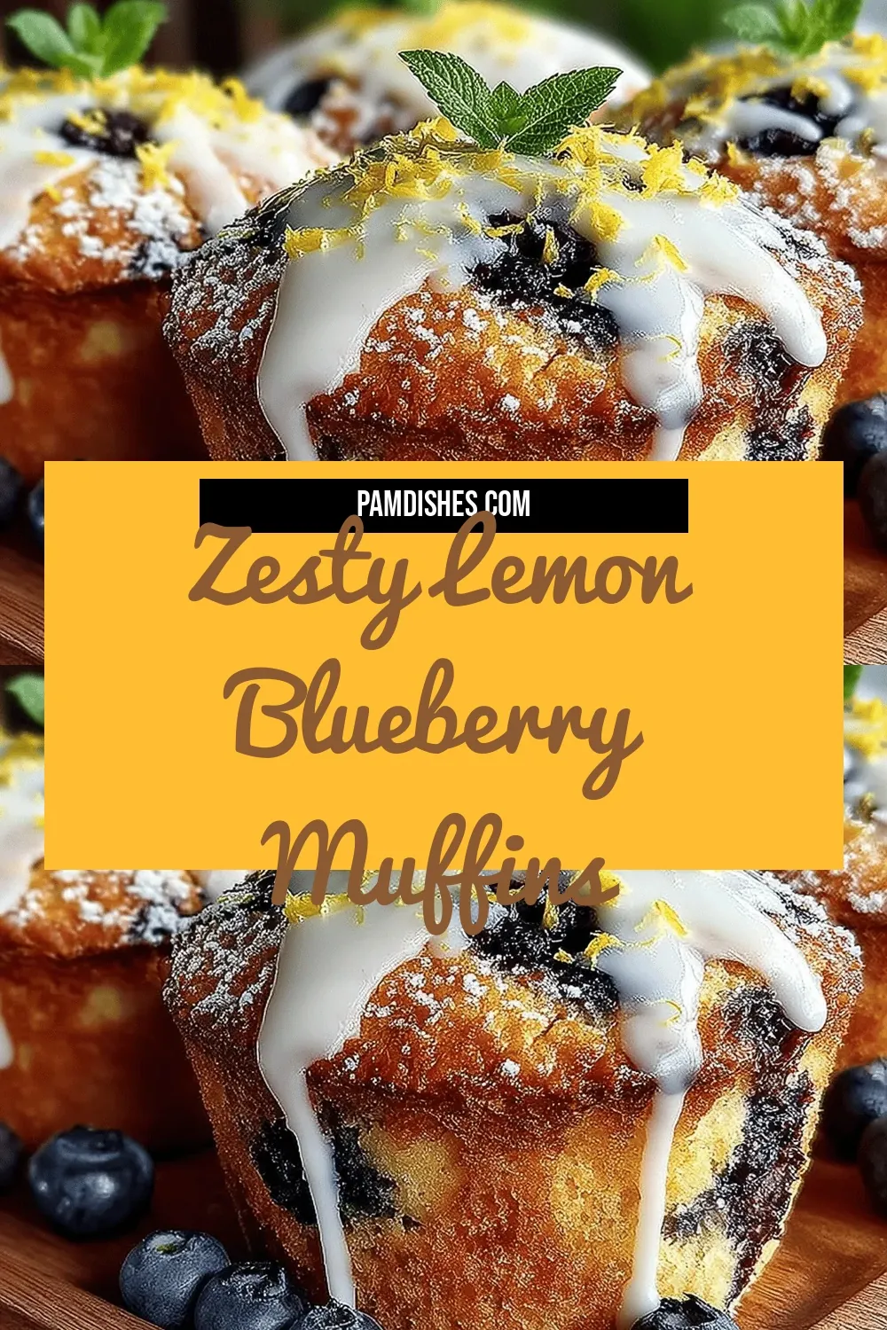 Zesty Lemon Blueberry Muffins
