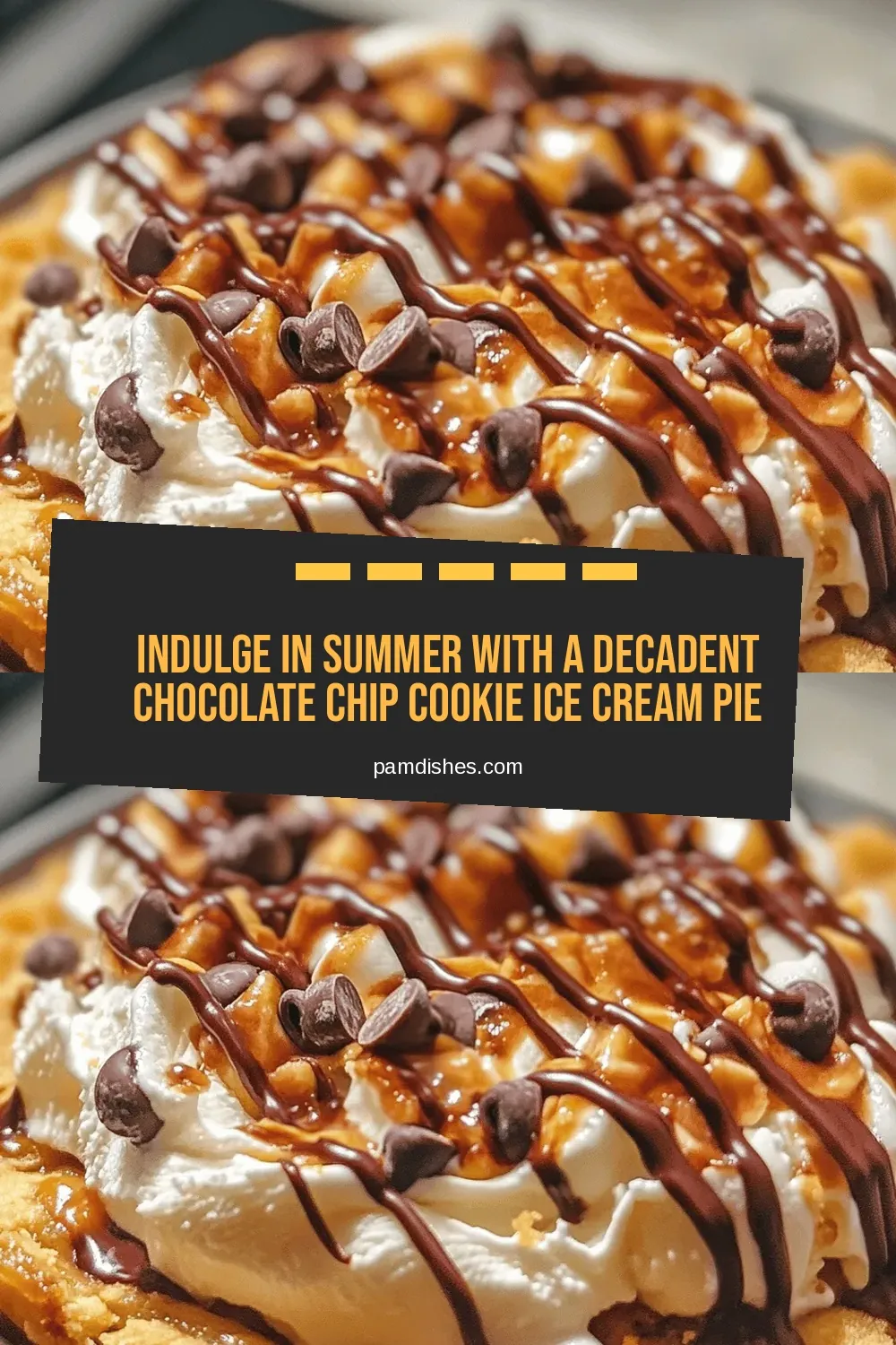 Indulge in Summer with a Decadent Chocolate Chip Cookie Ice Cream Pie