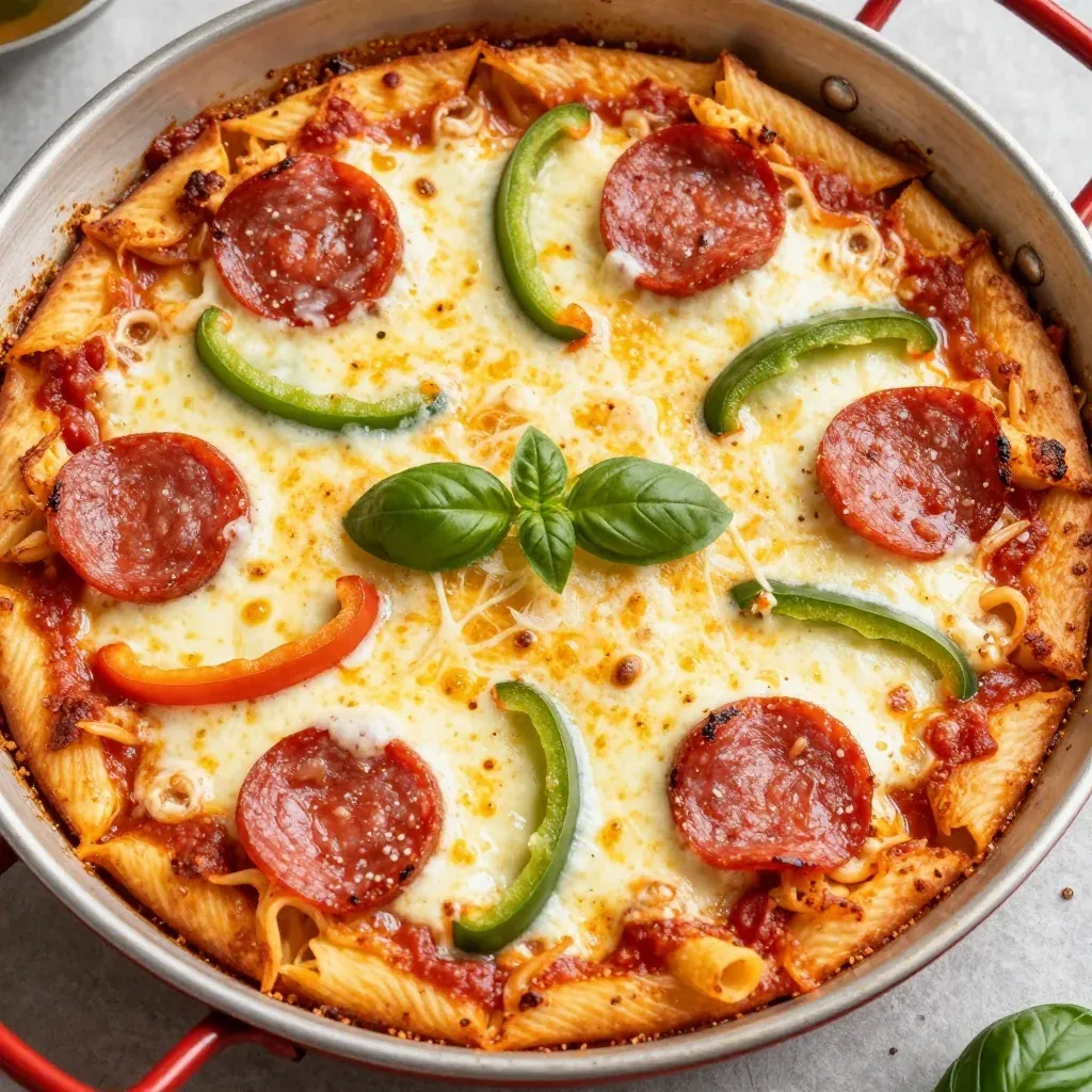 Kid Friendly One Pot Pizza Casserole for Game Day