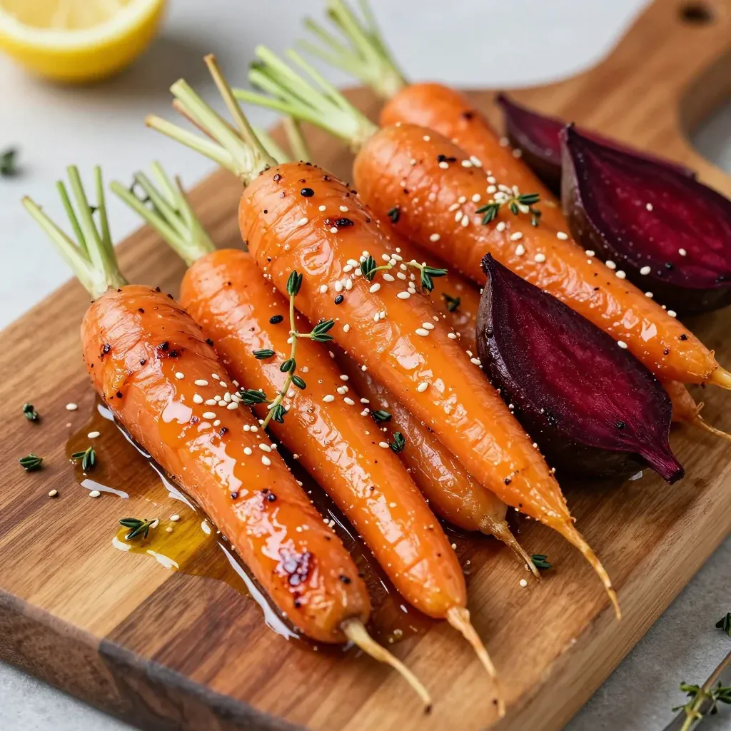 warm lemon roasted carrots and beets for light family suppers