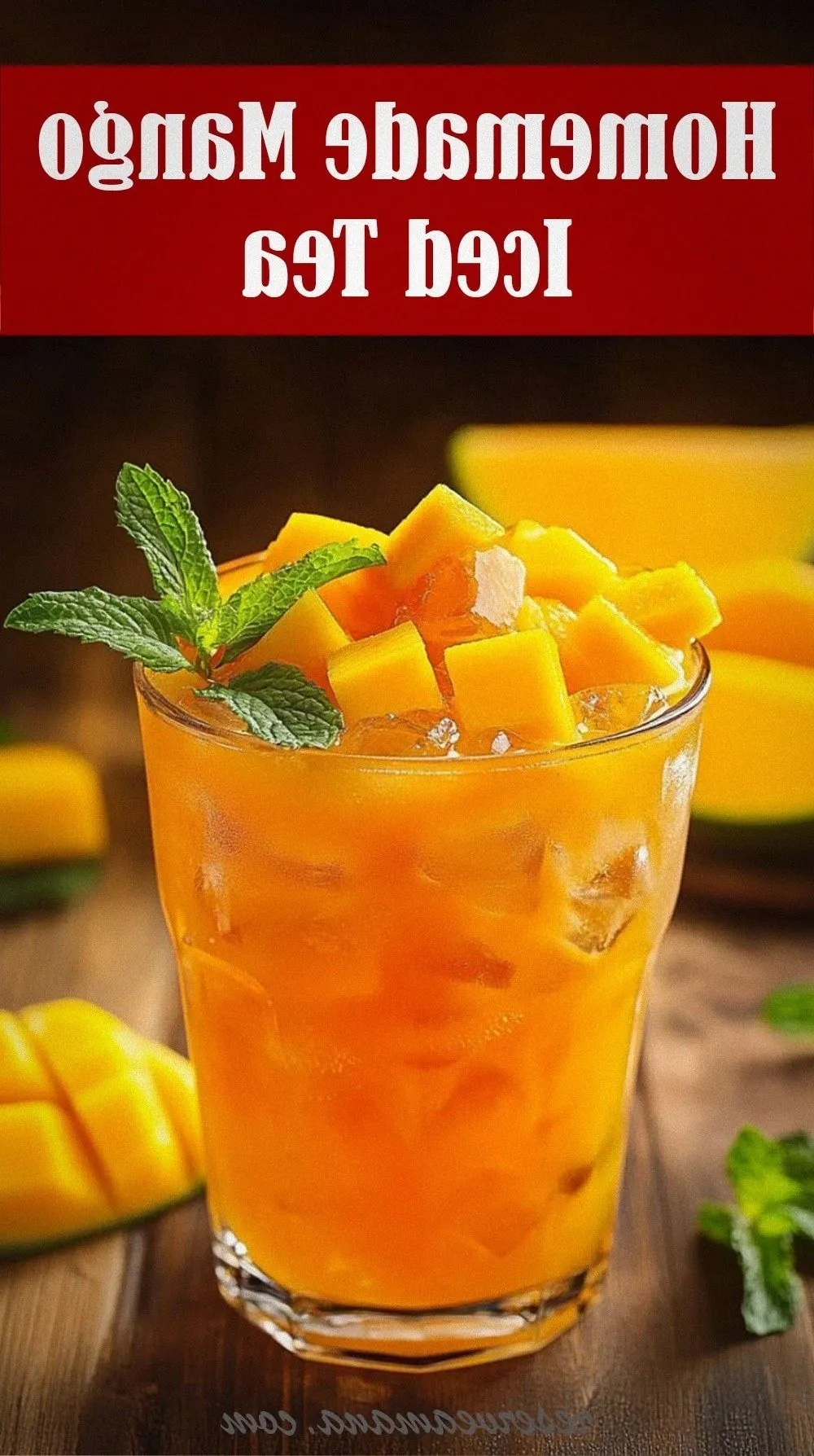 Homemade Mango Iced Tea