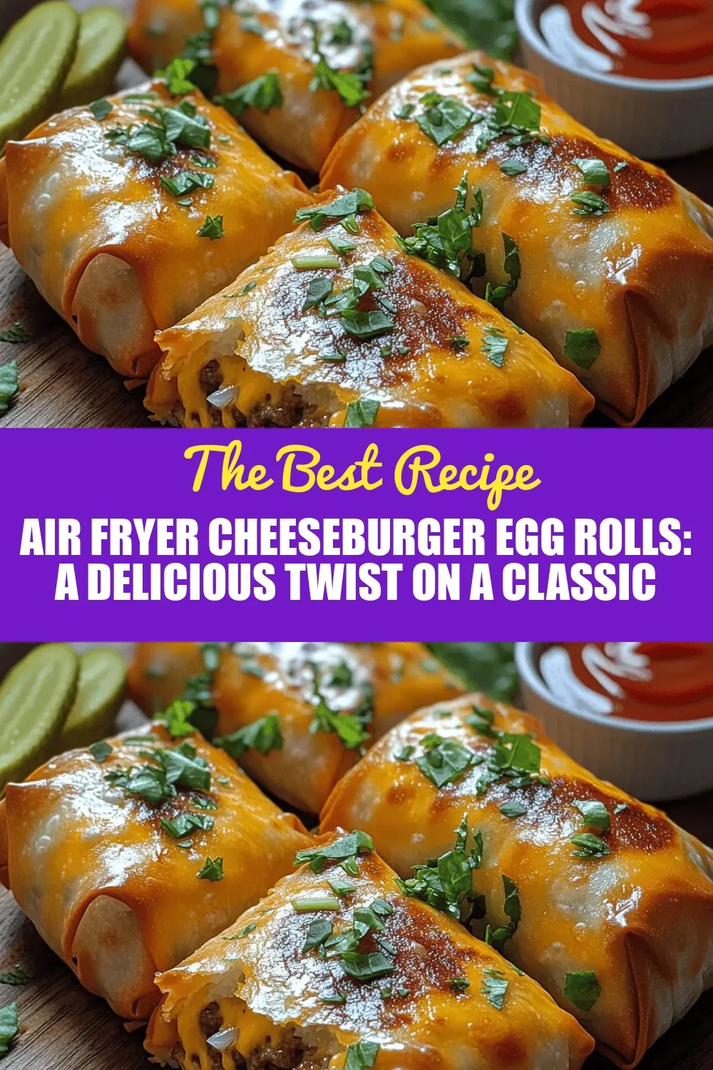 Air Fryer Cheeseburger Egg Rolls: A Delicious Twist on a Classic Favorite