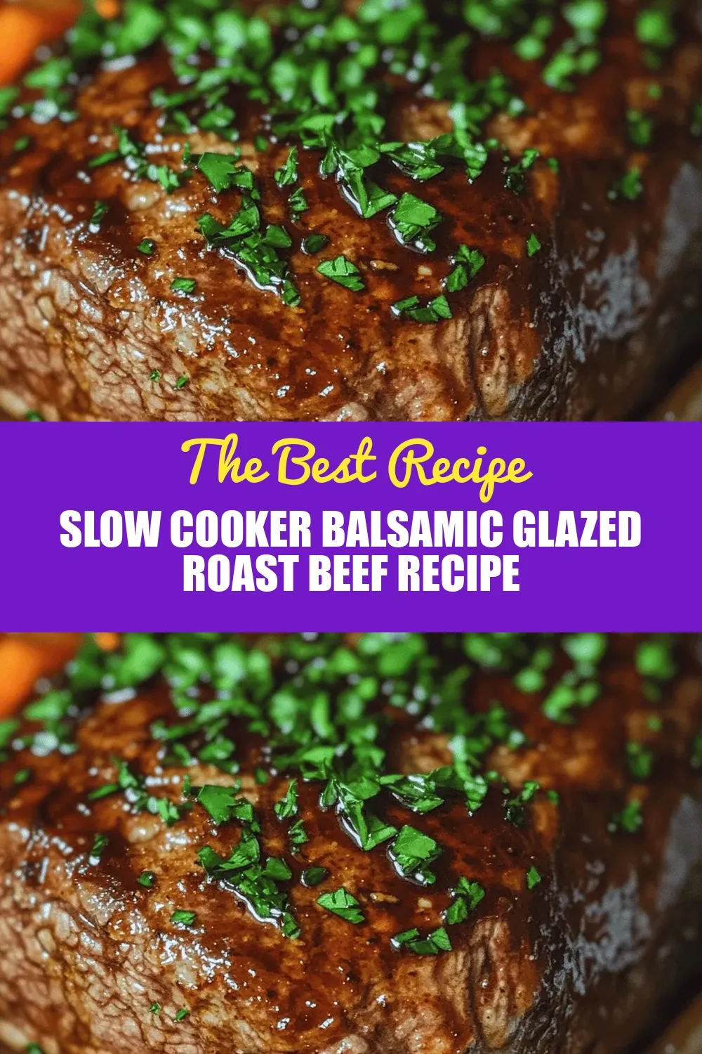Slow Cooker Balsamic Glazed Roast Beef Recipe