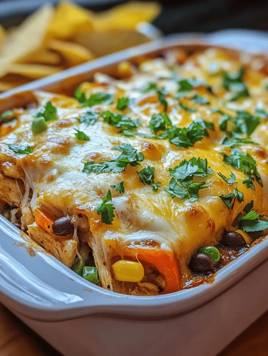 Sizzling Chicken Fajita Casserole: A Deliciously Hearty Meal for Busy Families