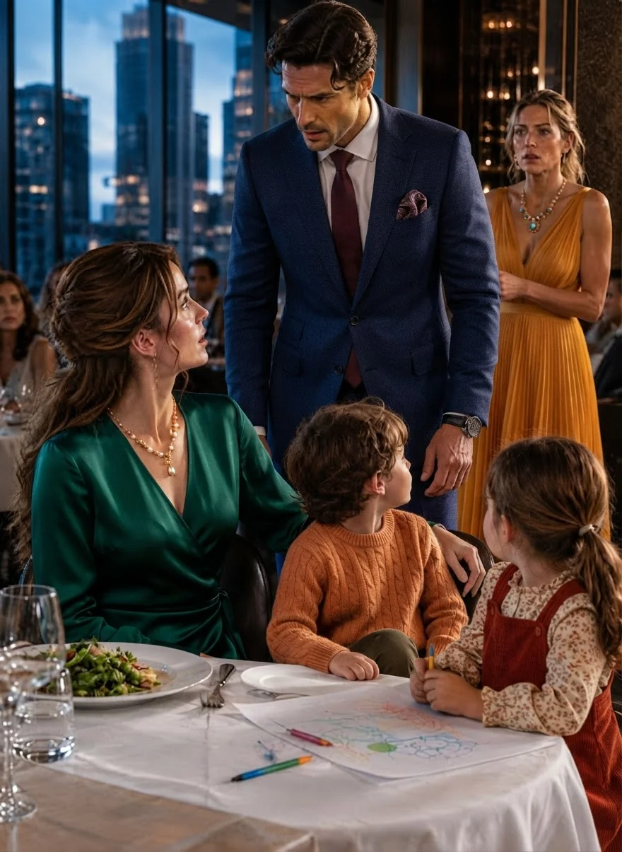 I Watched My Billionaire Ex‑Husband Freeze When He Realized the Twins He Never Knew Were Sitting Right Across From Him.