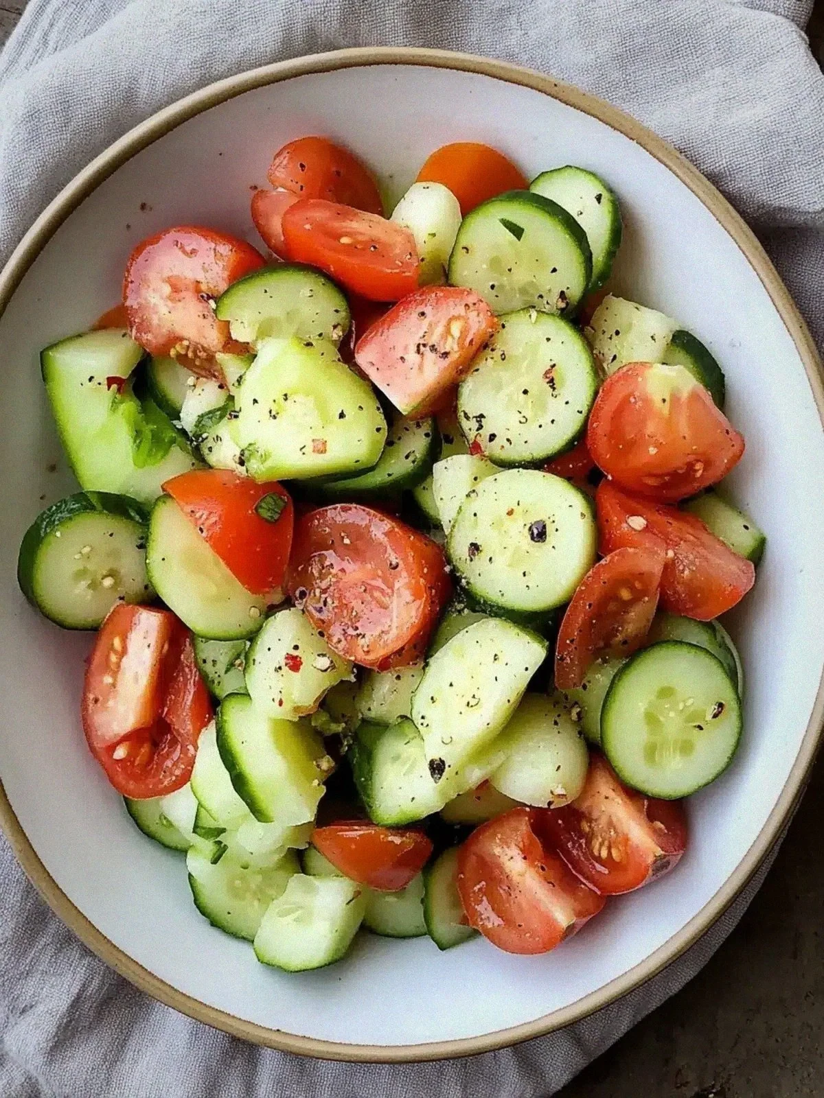 Creamy Cucumber Tomato Salad for Your Summer BBQ Bliss