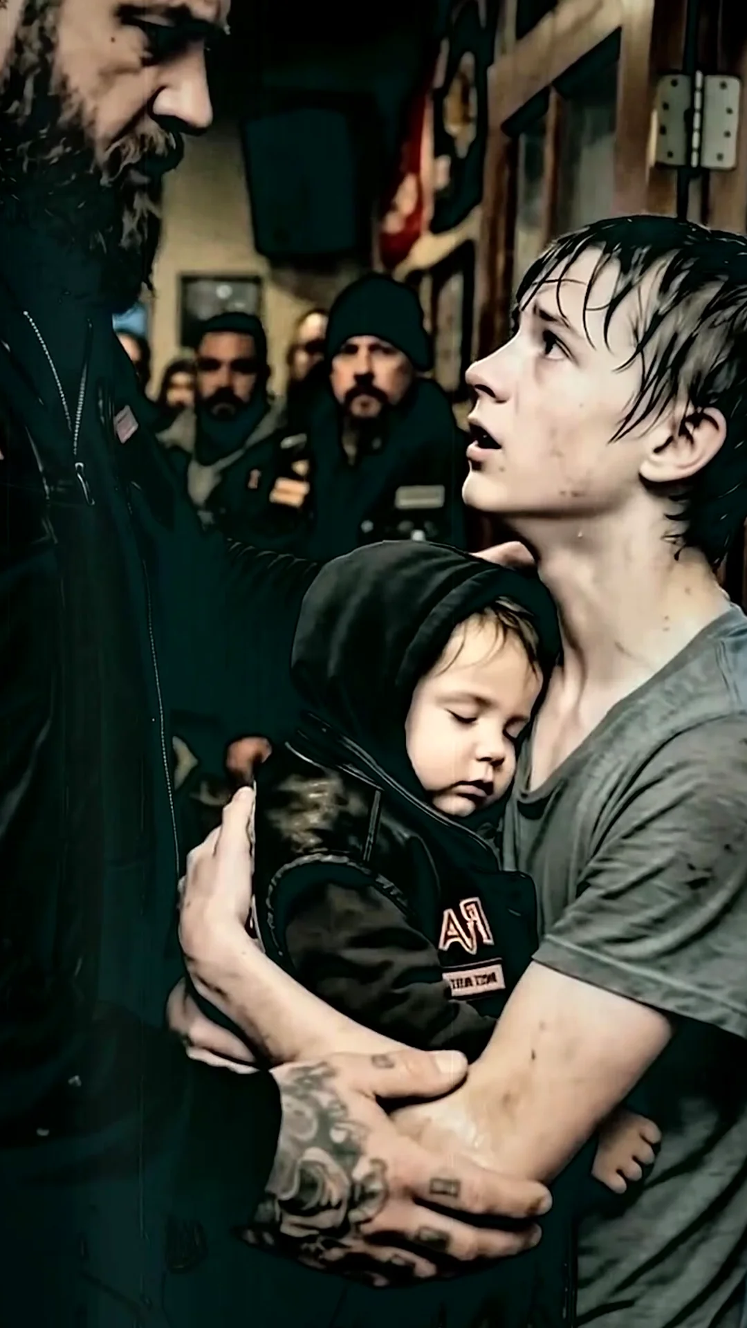 I Held My Brother’s Baby Close While the Biker’s Cold Eyes Promised Safety in a Dark Clubhouse