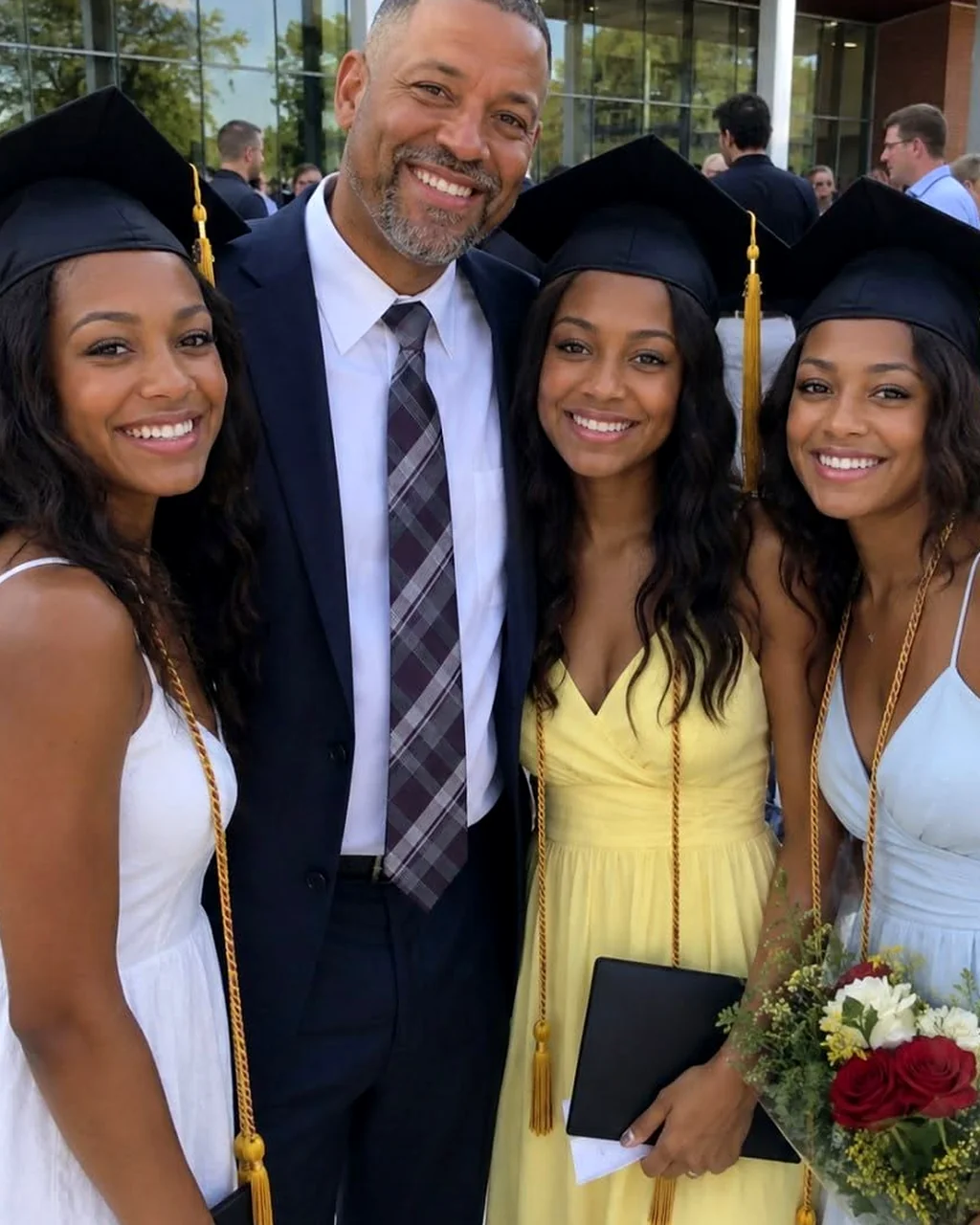 I spent twenty‑two years raising my brother’s triplet daughters, and at their graduation his hidden words finally broke my heart.