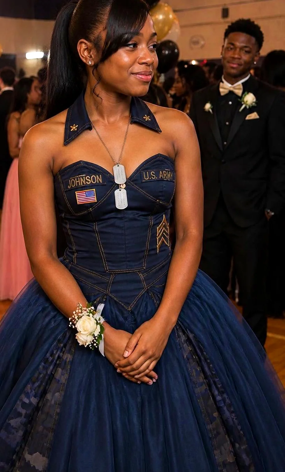 Sewing a Dress from My Father’s Uniform Became My Unexpected Stand Against the Bullying That Followed His Death