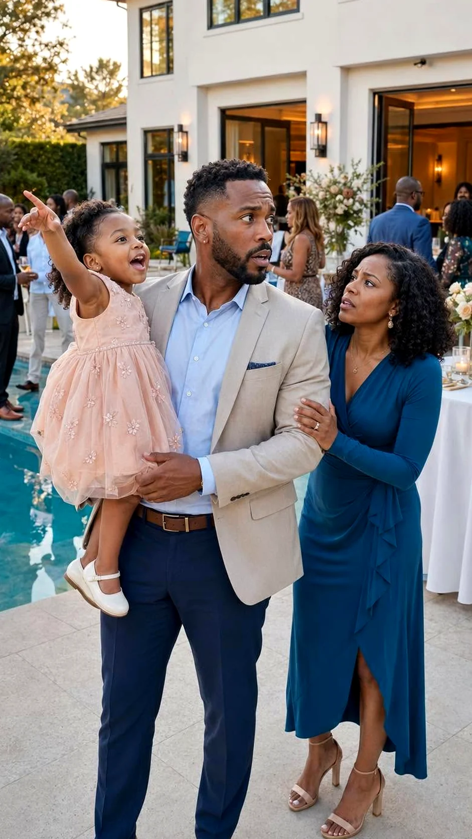 I watched my daughter point to my late husband’s face hidden behind my boss’s ear and my world shattered.