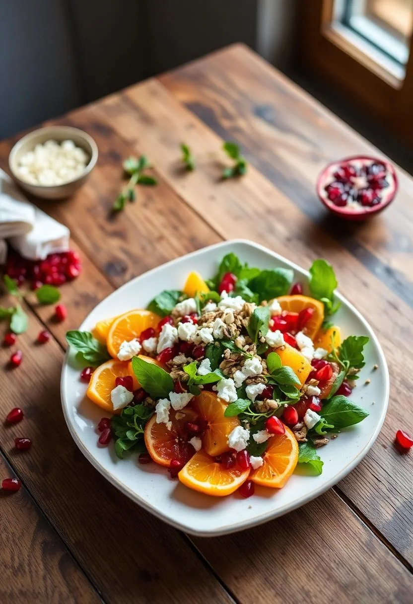 Citrus and Pomegranate Winter Salad With Feta and Toasted Seeds for Parties
