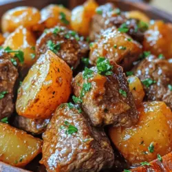 In the world of cooking, few appliances offer the convenience and flavor enhancement of a slow cooker. This versatile kitchen tool allows busy home cooks to prepare hearty meals with minimal effort, making it a staple in many households. One standout recipe that embodies the magic of slow cooking is Slow Cooker Garlic Butter Beef Bites & Potatoes. This dish not only presents an enticing aroma that fills your home but also delivers rich flavors and melt-in-your-mouth tenderness, making it an ideal choice for family dinners or gatherings.