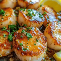 To truly appreciate Garlic Lemon Butter Seared Scallops, it is essential to understand the unique characteristics of scallops themselves. These delectable mollusks are celebrated for their sweet, buttery flavor and tender texture, making them a sought-after choice in seafood cuisine. There are two main varieties of scallops that you may encounter: sea scallops and bay scallops.