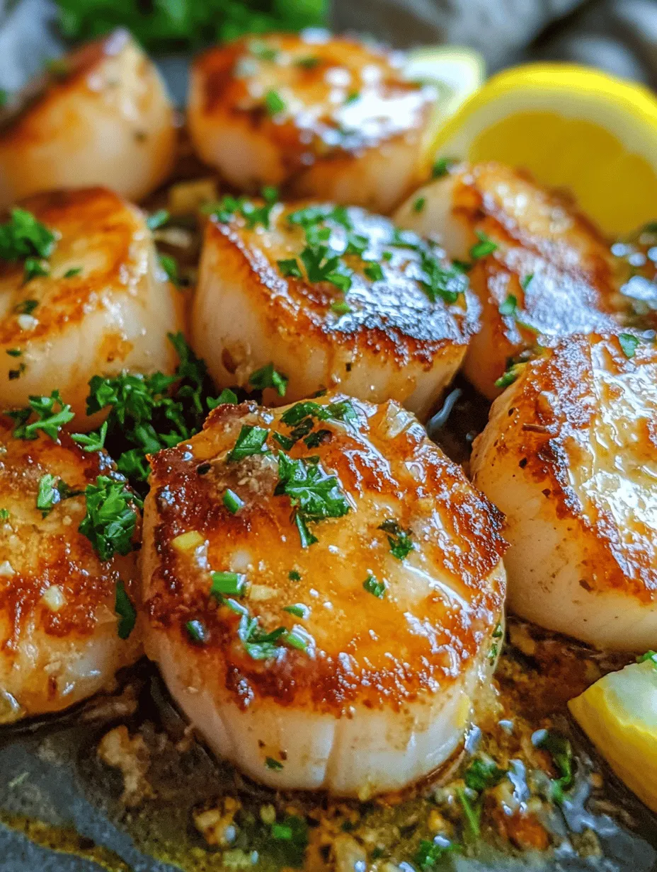 To truly appreciate Garlic Lemon Butter Seared Scallops, it is essential to understand the unique characteristics of scallops themselves. These delectable mollusks are celebrated for their sweet, buttery flavor and tender texture, making them a sought-after choice in seafood cuisine. There are two main varieties of scallops that you may encounter: sea scallops and bay scallops.