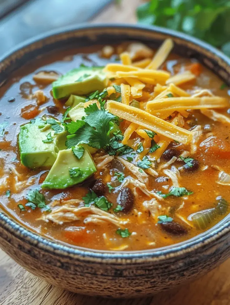 Chicken Tortilla Soup is more than just a meal; it’s a warm embrace in a bowl, brimming with comforting flavors and vibrant colors. This traditional Mexican dish has captured the hearts and palates of food lovers around the globe, making it a staple in many homes. Known for its rich and bold flavors, Chicken Tortilla Soup provides a perfect balance of spices, tender chicken, and hearty vegetables, making it an ideal choice for any occasion—whether it’s a cozy family dinner, a festive gathering, or simply a chilly evening at home.