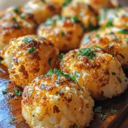 Discover the joy of snacking with these Crispy Parmesan Cauliflower Bites, a delicious and healthy alternative to traditional fried snacks. As we seek out more nutritious options in our diets, these bites stand out for their delightful crunch and savory flavor, all while being incredibly easy to prepare. Whether you are looking for a guilt-free snack, a party appetizer, or an accompaniment to your main dish, these bites are perfectly seasoned and baked to golden perfection, making them an ideal choice.