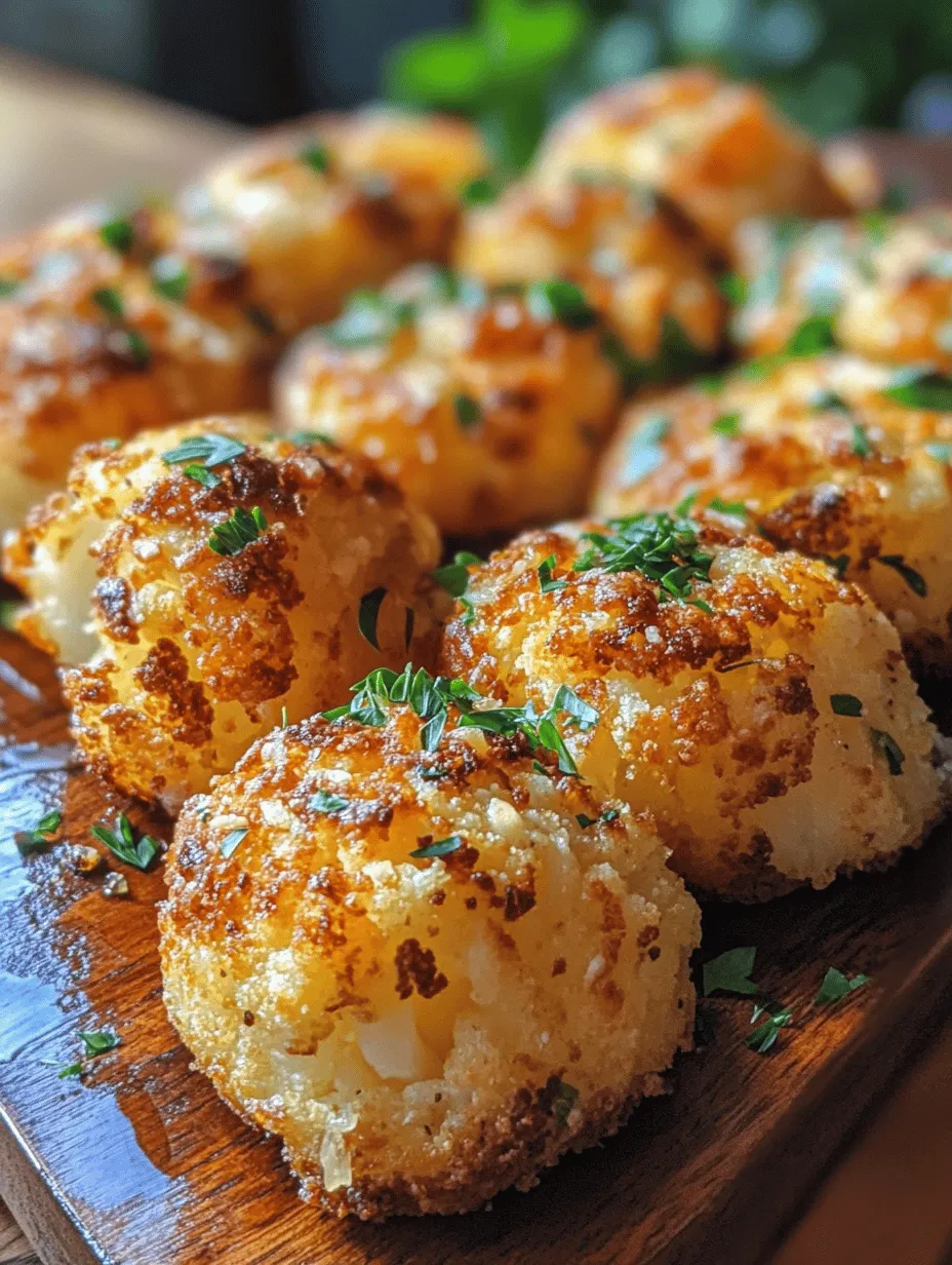 Discover the joy of snacking with these Crispy Parmesan Cauliflower Bites, a delicious and healthy alternative to traditional fried snacks. As we seek out more nutritious options in our diets, these bites stand out for their delightful crunch and savory flavor, all while being incredibly easy to prepare. Whether you are looking for a guilt-free snack, a party appetizer, or an accompaniment to your main dish, these bites are perfectly seasoned and baked to golden perfection, making them an ideal choice.