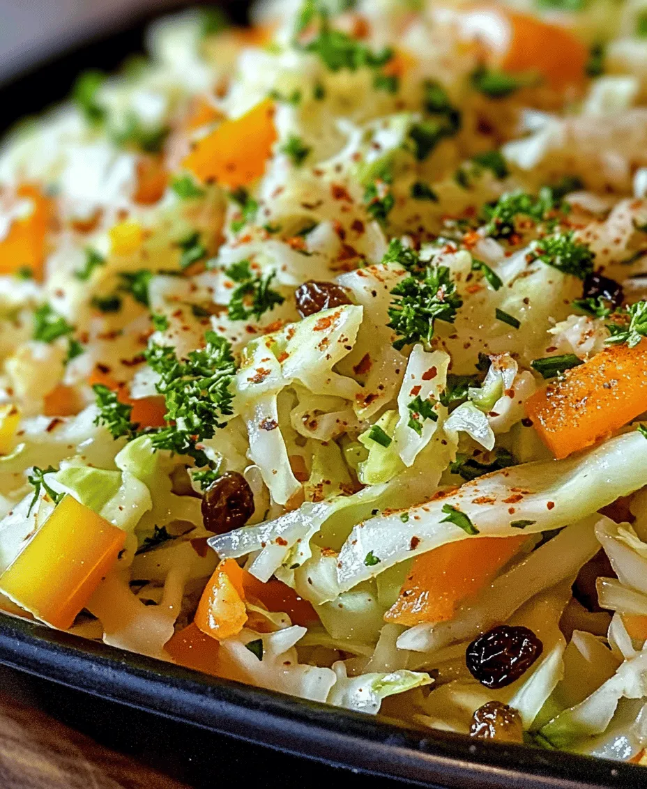 Sweet and Sour Cabbage Delight is more than just a dish; it’s an experience that marries the tangy brightness of vinegar with the natural sweetness of cabbage. This beloved recipe hails from various culinary traditions, particularly those of Eastern Europe and Asia, where cabbage is a staple ingredient. Not only does this dish provide a vibrant burst of flavor, but it also showcases the versatility of cabbage, which has been a dietary cornerstone across numerous cultures for centuries.