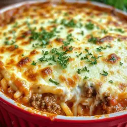 When it comes to comforting meals that warm the heart and satisfy the palate, few dishes can compete with the classic Cheesy Spaghetti Casserole Delight. This delightful casserole is the epitome of home cooking, blending the beloved flavors of pasta, savory meat, and creamy cheese into a single, mouthwatering dish. Perfect for family gatherings, weeknight dinners, or even potlucks, this casserole offers not just a meal, but an experience that brings everyone together around the dining table.