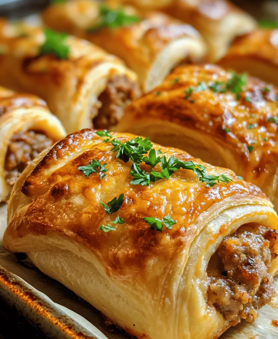 Are you on the hunt for a crowd-pleasing appetizer that is as delicious as it is effortless to prepare? Look no further than Sausage, Rotel & Cream Cheese Crescent Rolls. This delightful dish combines savory ground sausage, zesty Rotel diced tomatoes, and creamy cheese, all wrapped snugly in flaky crescent dough. It’s a mouthwatering combination that’s sure to impress your guests at gatherings, parties, or even family dinners.