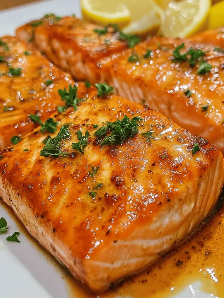 Salmon has long been celebrated as a top choice for health-conscious seafood lovers. Renowned for its rich flavor, versatility, and numerous health benefits, salmon is a staple in kitchens around the world. Whether grilled, baked, or pan-seared, this delicious fish consistently delivers a satisfying meal that appeals to both seafood enthusiasts and those new to trying fish. Among the myriad of ways to prepare salmon, the Garlic Butter Salmon Delight recipe stands out for its simplicity and the robust flavors it brings to the table.