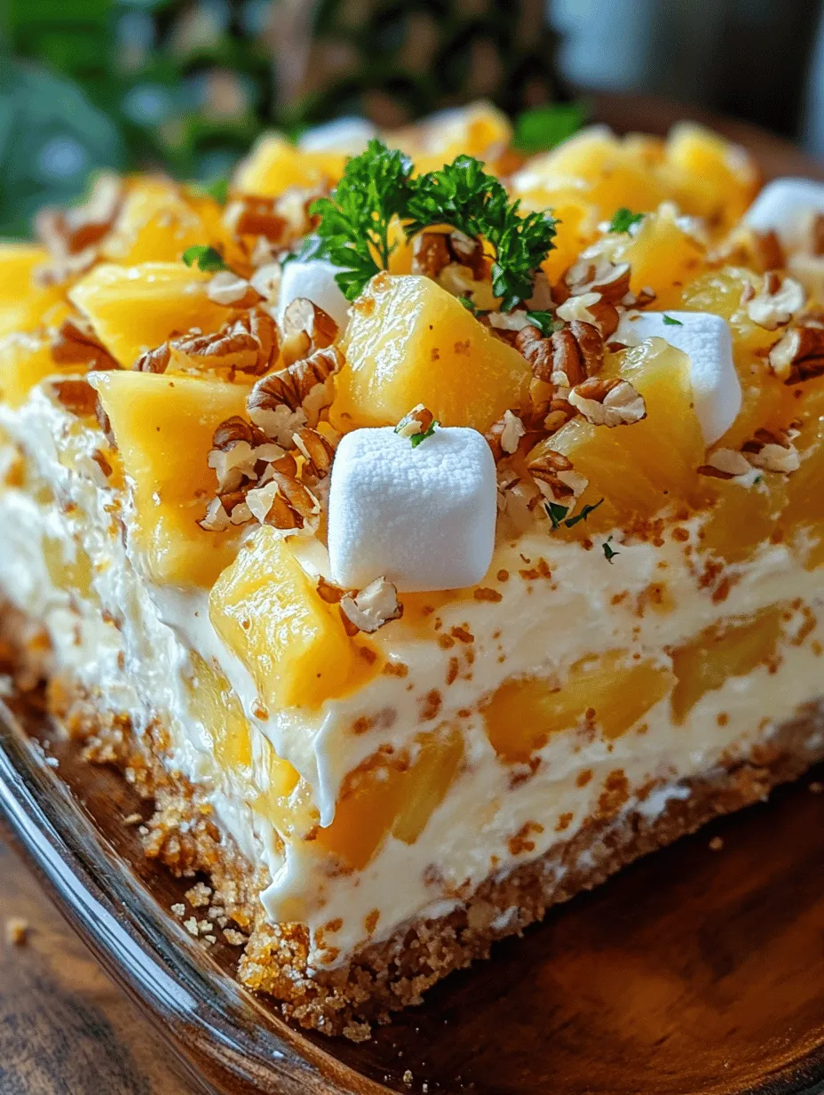 Tropical Bliss Pineapple Pretzel Fluff Salad Recipe