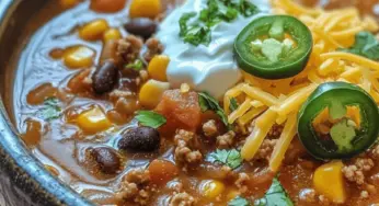 Fiesta Taco Soup: A Hearty Comfort Food Delight