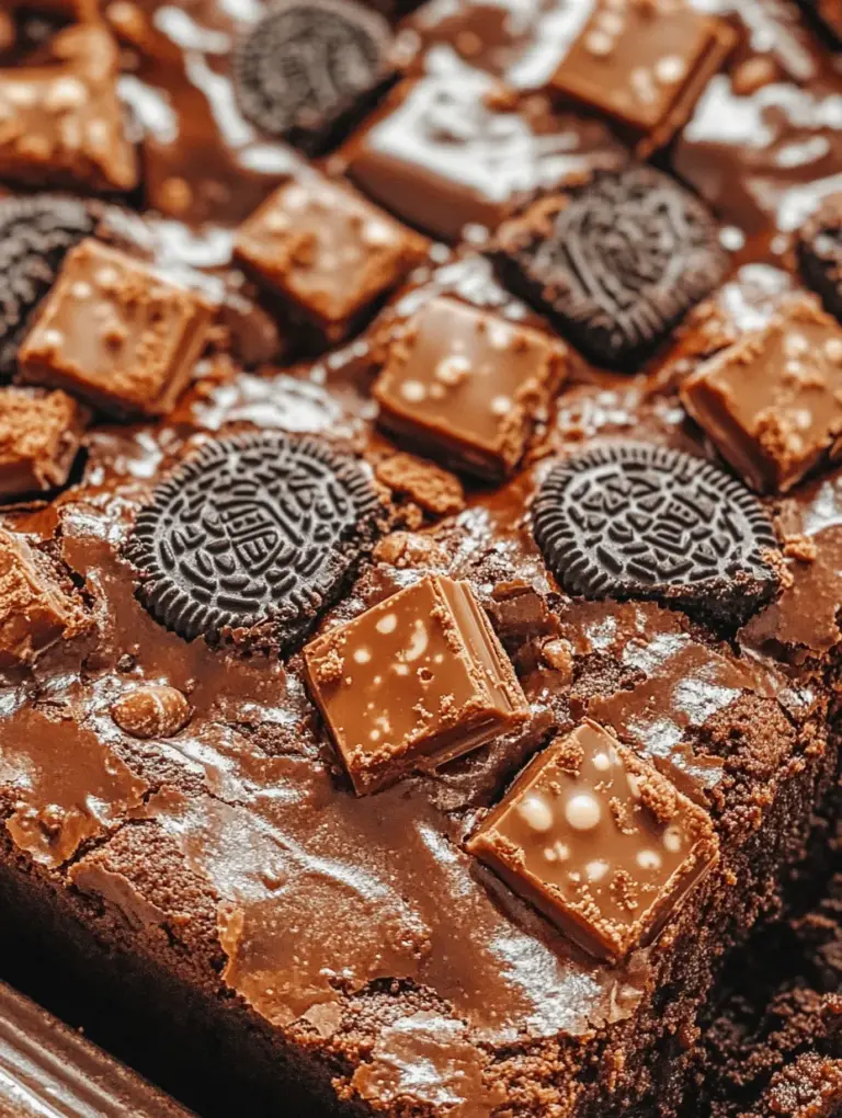 Brownies have long held a special place in the hearts of dessert lovers around the world. Their rich, fudgy texture and deeply satisfying chocolate flavor make them an ideal treat for any occasion. Whether served warm with a scoop of ice cream or enjoyed on their own, brownies are a versatile dessert that caters to both casual snackers and sophisticated palates alike. Today, we are diving into a delightful twist on the classic brownie recipe: Decadent Chocolate OREO Brownies. This indulgent treat combines the beloved flavors of chocolate and OREO cookies to create a dessert that is both visually stunning and irresistibly delicious.